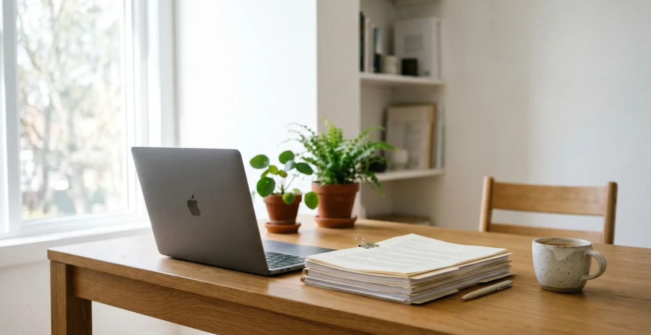 Environnement de travail comptable moderne avec automatisation numérique