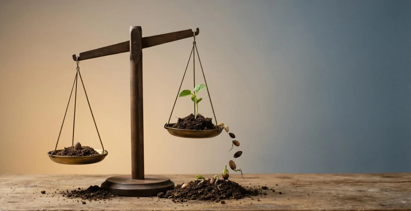 Composition symbolique représentant la décision stratégique d'investir dans le conseil d'entreprise avec un retour sur investissement élevé