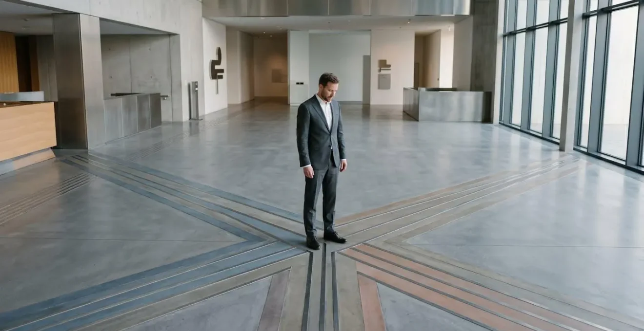 Entrepreneur guidé à travers un parcours complexe de dispositifs d'aide aux entreprises en France