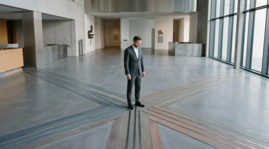 Entrepreneur guidé à travers un parcours complexe de dispositifs d'aide aux entreprises en France